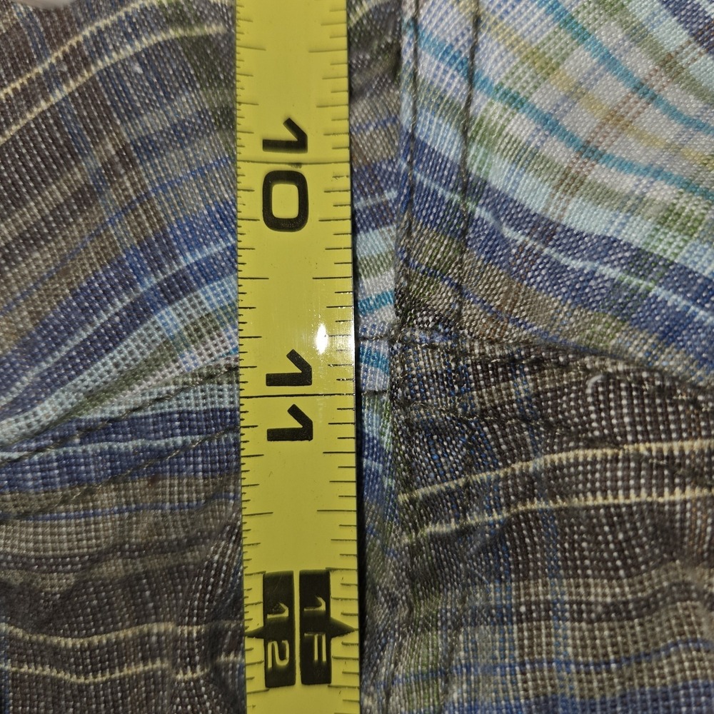 Tommy Bahama Linen Blend Shorts Men's 36 Plaid Chinos Breathable Preppy Casual - Picture 7 of 12